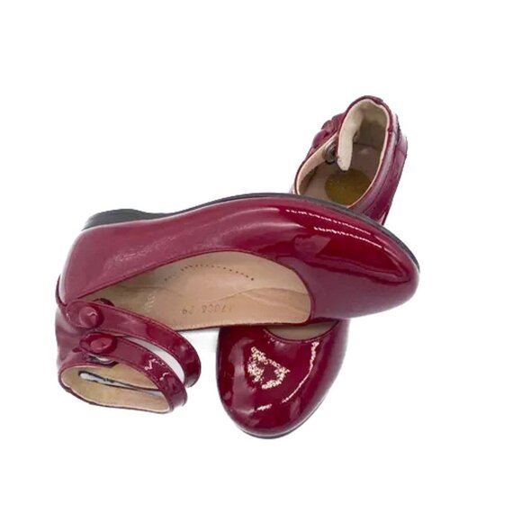 Beberlis Other - Beberlis Patent Leather Ankle Strap Ballet Flat - Lux RED Size EU 29 US 11
